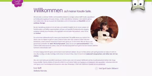 steffi-kreativ.de Startseite auf dem PC