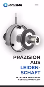 Precima.de Startseite in der Smartphone-Darstellung